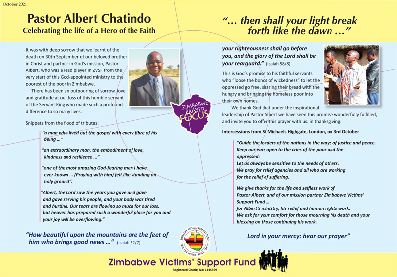 Tibute to Pastor Albert